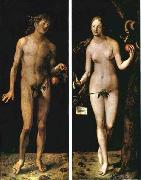 Albrecht Durer Adam and Eve oil